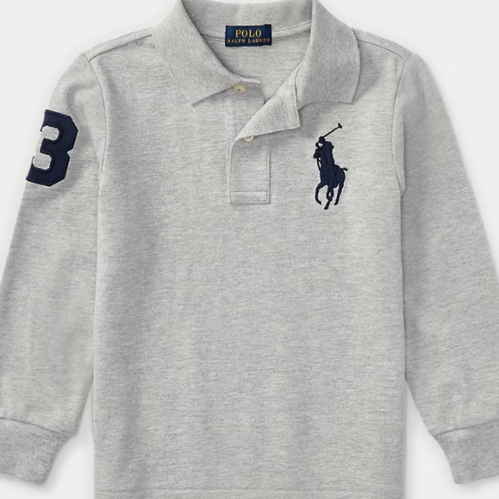 Polo by Ralph Lauren Light Gray Kids Polo Shirt